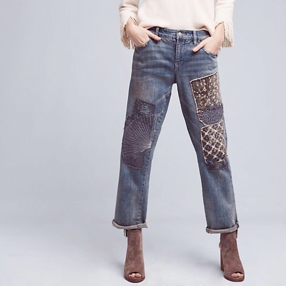 Anthropologie Pilcro Hyphen Boyfriend Jeans